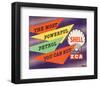 Shell the Most Powerful Petrol-null-Framed Art Print