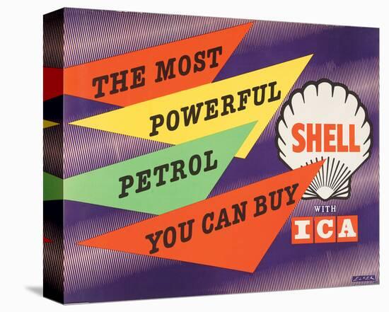 Shell the Most Powerful Petrol-null-Stretched Canvas