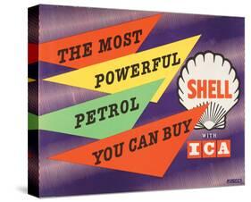 Shell the Most Powerful Petrol-null-Stretched Canvas