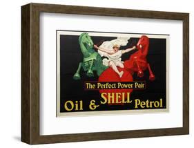 Shell the Perfect Power Pair-null-Framed Art Print