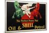 Shell the Perfect Power Pair-null-Mounted Art Print