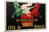 Shell the Perfect Power Pair-null-Mounted Art Print