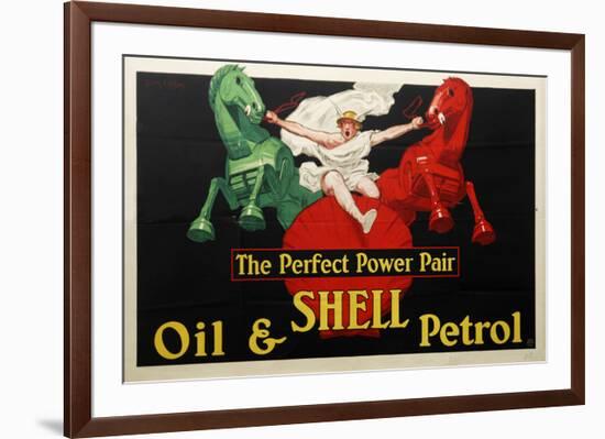 Shell the Perfect Power Pair-null-Framed Art Print