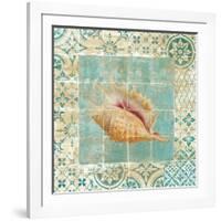 Shell Tiles II Blue-Danhui Nai-Framed Art Print