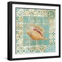 Shell Tiles II Blue-Danhui Nai-Framed Art Print