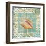 Shell Tiles II Blue-Danhui Nai-Framed Art Print