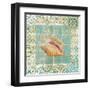 Shell Tiles II Blue-Danhui Nai-Framed Art Print