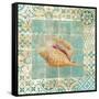 Shell Tiles II Blue-Danhui Nai-Framed Stretched Canvas