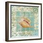 Shell Tiles II Blue-Danhui Nai-Framed Premium Giclee Print