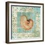 Shell Tiles III Blue-Danhui Nai-Framed Premium Giclee Print