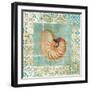 Shell Tiles III Blue-Danhui Nai-Framed Premium Giclee Print