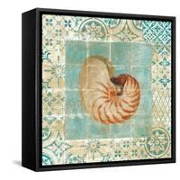 Shell Tiles III Blue-Danhui Nai-Framed Stretched Canvas