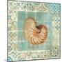 Shell Tiles III Blue-Danhui Nai-Mounted Art Print