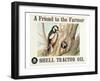 Shell Tractor Oil - Farmer-null-Framed Art Print