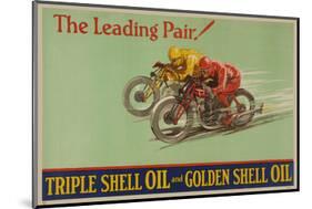 Shell Triple Oil & Golden Oil-null-Mounted Art Print