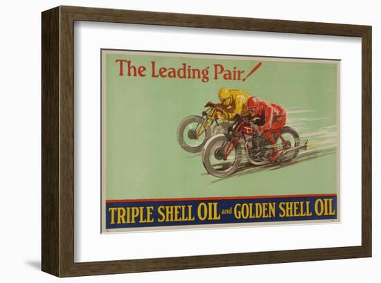 Shell Triple Oil & Golden Oil-null-Framed Art Print