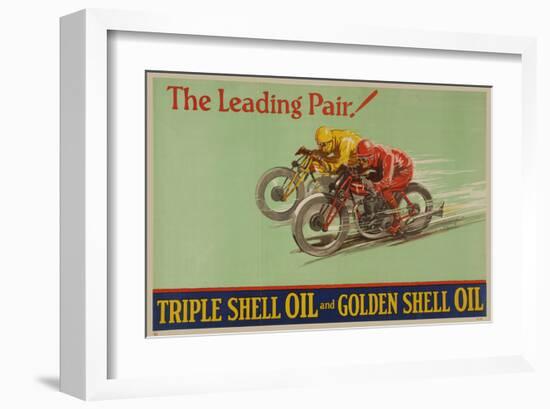 Shell Triple Oil & Golden Oil-null-Framed Art Print