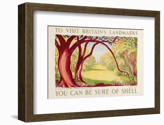 Shell Visit Britain Wiltshire-null-Framed Art Print