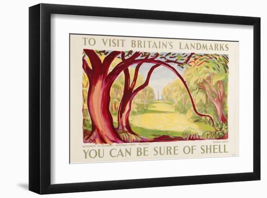 Shell Visit Britain Wiltshire-null-Framed Art Print