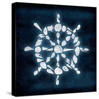 Shell Wheel Deeper Blue-Jace Grey-Stretched Canvas