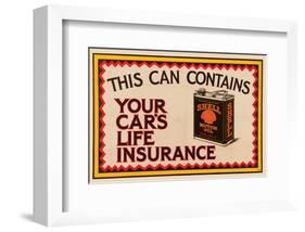 Shell Your Car's Lifeinsurance-null-Framed Art Print