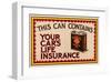 Shell Your Car's Lifeinsurance-null-Framed Art Print