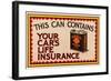 Shell Your Car's Lifeinsurance-null-Framed Art Print