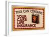 Shell Your Car's Lifeinsurance-null-Framed Art Print