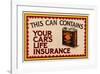 Shell Your Car's Lifeinsurance-null-Framed Art Print