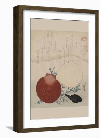 Shellfish-Totoya Hokkei-Framed Art Print