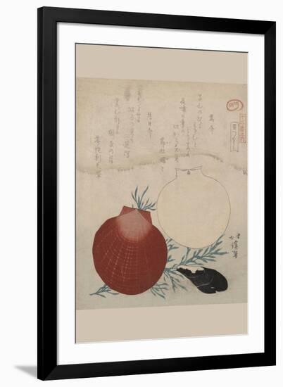 Shellfish-Totoya Hokkei-Framed Art Print