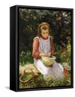 Shelling Peas-William Banks Fortescue-Framed Stretched Canvas