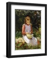 Shelling Peas-William Banks Fortescue-Framed Premium Giclee Print