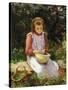 Shelling Peas-William Banks Fortescue-Stretched Canvas