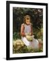 Shelling Peas-William Banks Fortescue-Framed Giclee Print
