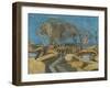Shelling the Duckboards, from British Artists at the Front, Continuation of the Western Front, 1918-Paul Nash-Framed Giclee Print