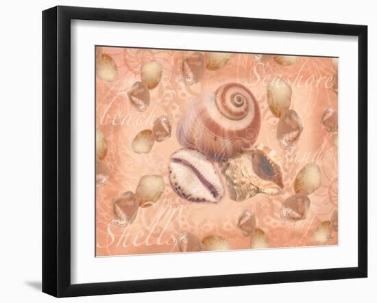 Shells on Shore-Bee Sturgis-Framed Art Print