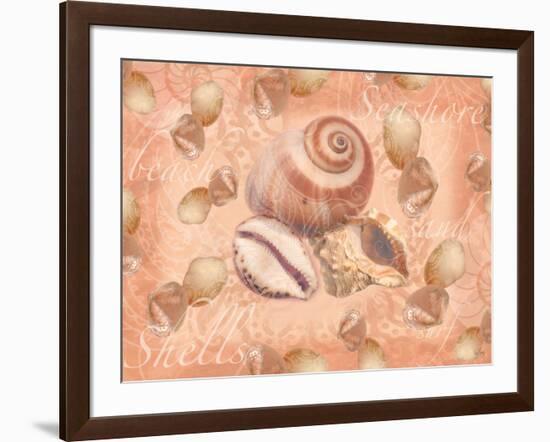 Shells on Shore-Bee Sturgis-Framed Art Print