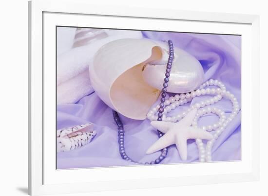 Shells Purple Pearls-FS Studio-Framed Giclee Print