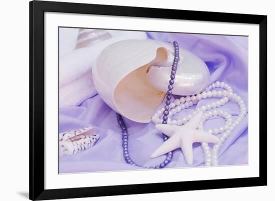 Shells Purple Pearls-FS Studio-Framed Giclee Print