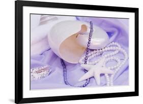 Shells Purple Pearls-FS Studio-Framed Giclee Print