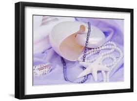 Shells Purple Pearls-FS Studio-Framed Giclee Print