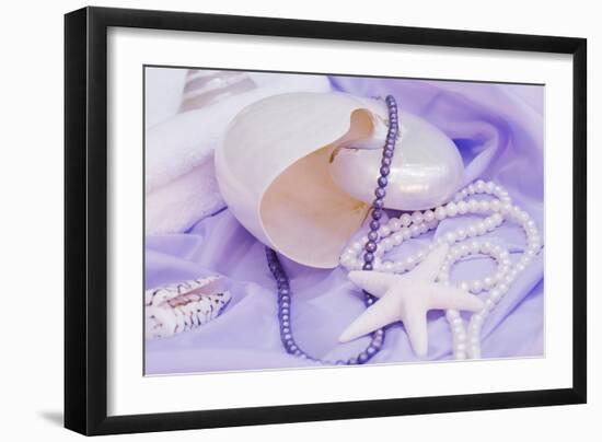 Shells Purple Pearls-FS Studio-Framed Giclee Print