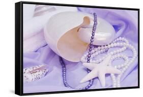 Shells Purple Pearls-FS Studio-Framed Stretched Canvas