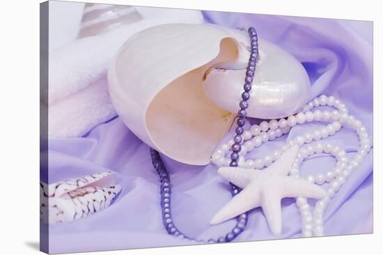 Shells Purple Pearls-FS Studio-Stretched Canvas