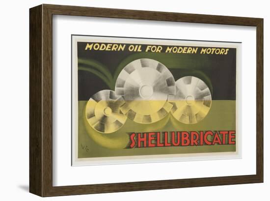Shellubricate Modern Oil-null-Framed Art Print
