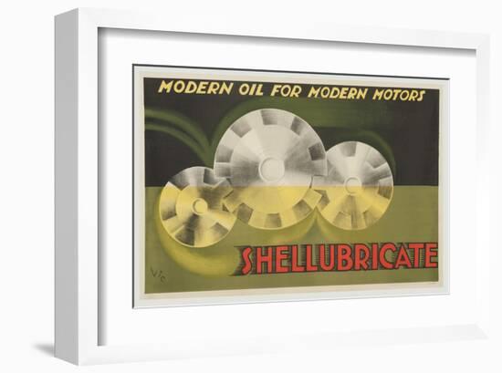 Shellubricate Modern Oil-null-Framed Art Print