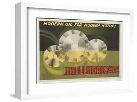 Shellubricate Modern Oil-null-Framed Art Print