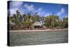 Shelter at Channel Beach, Turtle Island, Yasawa Islands, Fiji.-Roddy Scheer-Stretched Canvas