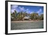 Shelter at Channel Beach, Turtle Island, Yasawa Islands, Fiji.-Roddy Scheer-Framed Photographic Print